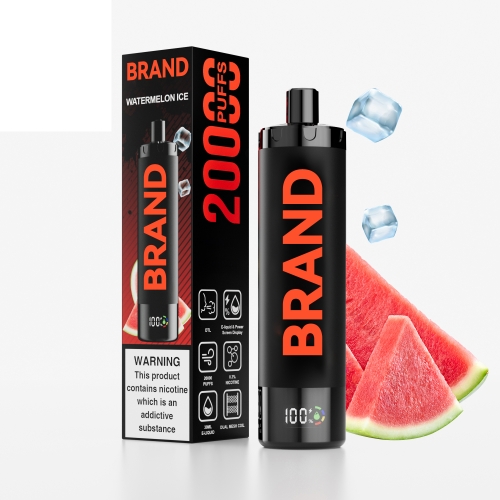 Watermelon Ice  Disposable Rechargeable DTL Vape With & Dual Mesh Coil Screen Display  Device FUCIG C20000