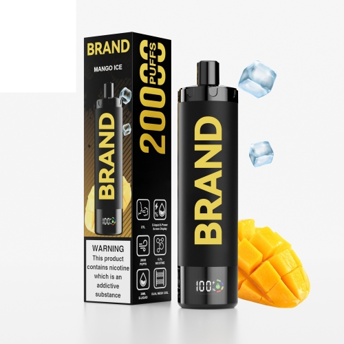 Mango Ice Disposable Rechargeable DTL Vape With & Dual Mesh Coil Screen Display  Device FUCIG C20000