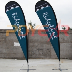 full color print teardrop banners