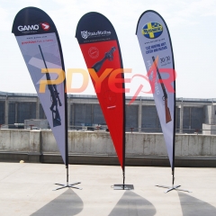 logo print teardrop banners