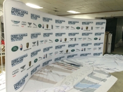 Trade Show backdrops with Stretch Fabric Graphic