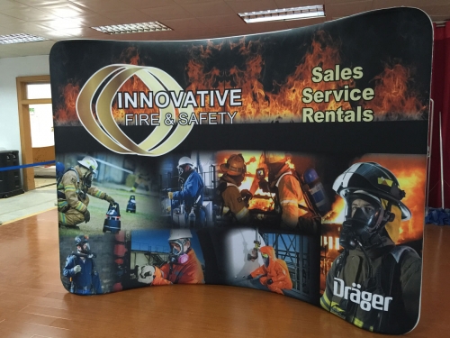 Fabric backdrops for trade shows