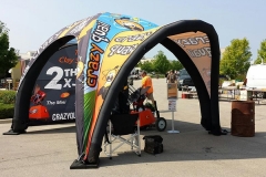 Outdoor Events advertising inflatable tents