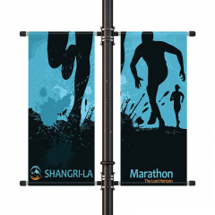 Street Pole Flag Banner 60x150CM (Two Side)