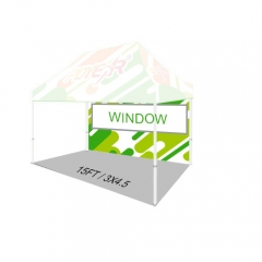 4.5M/15FT(Width) Print Full Wall Only(No-Joint)+Window