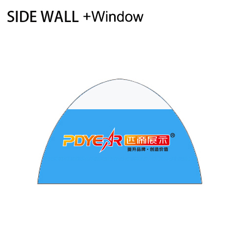13FT/4X4M Air Tent Wall+Window