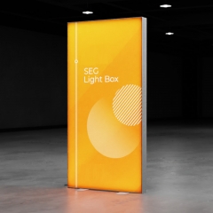 Premium SEG Frameless Aluminium Lightbox 1x2.3M
