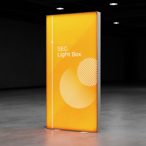 Premium SEG Frameless Aluminium Lightbox 1x2.3M