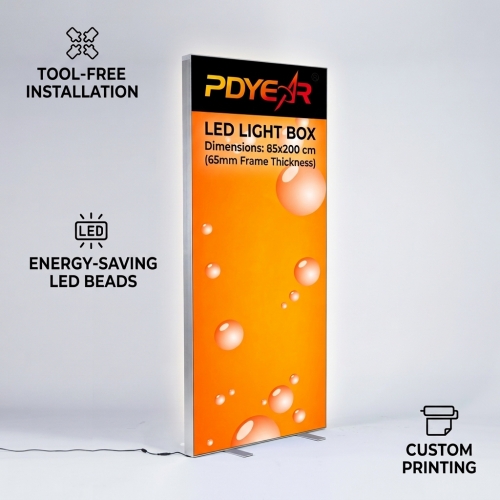 Standard SEG Frameless Aluminium Lightbox 0.85x2M