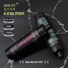 BREZE STIIK KING MAX 10000 puffs 0mg disposable vape