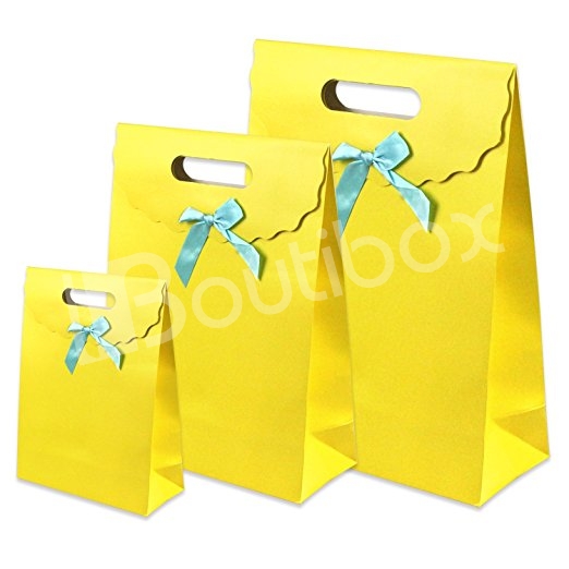 Butterfly Bow Flip Paper Gift Bag Velcro Gift Bag - various color ...