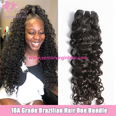 10A Brazilian Italian Curly Bundles Premium Virgin Human Hair Weave Unprocessed