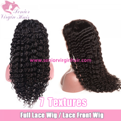Brazilian 100% Human Hair Wig Curly Lace Front Wig Full Lace Wig