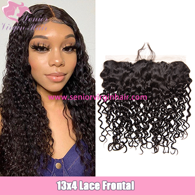 Brazilian Hair Water Wave 13*4 Lace Frontal Swiss Lace Frontal Preplucked