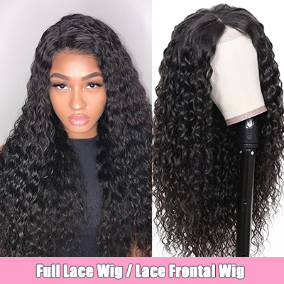 Brazilian 100% Human Hair Wig Water Wave Lace Front Wig Full Lace Wig