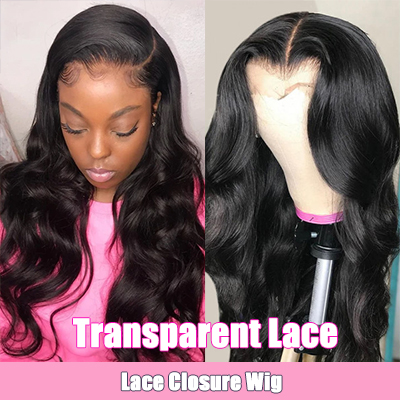 Transparent Lace Wig Closure Wigs Brazilian Body Wave Lace Front Wigs
