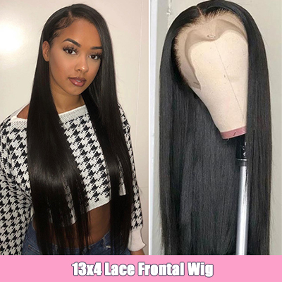 Straight 13*4 Lace Front Wigs Virgin Human Hair Cheap Natural Looking Wigs