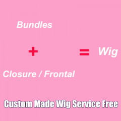 Custom Made Wigs Free Charge Bundles With Closure Frontal