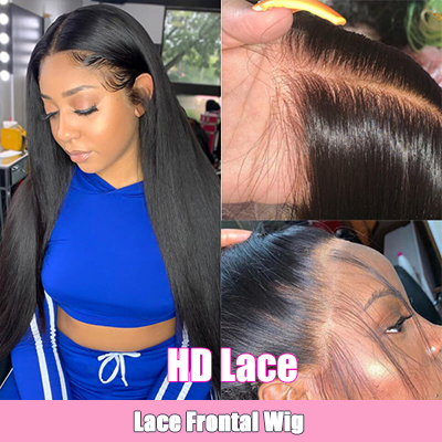 Silky Straight Invisible HD Lace Wigs Lace Front Wigs For Black Women