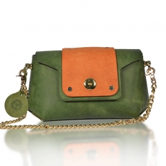 RAIKOU Damen Handtasche aus pflanzlich gegerbtem Leder italienische Lederwaren  Abendtasche Echt-Leder Schultertasche Umhängetasche schönes Vintage Design Vegetable-tanned leather cross-body bag