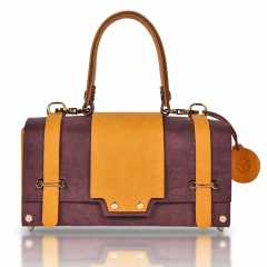 RAIKOU Vegetable-tanned leather box bag