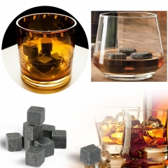 Raikou Whisky Steine Permanent Eiswürfel aus Stein Whisky Stones Kühlsteine Wiederverwendbare Kühlsteine