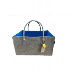 NOUVEAU RAIKOU CULTE Sac en feutre Shopper Bag Corbeille à provisions Sac à anses Corbeille à journaux Sac à bois de cheminée stable Porte-journaux aussi pour jouets Jardin Pique-nique Plage (50*25*25cm et 50*34*27)