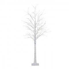 Arbre lumineux, LED blanc chaud dans un élégant motif de bouleau, arbre lumineux LED