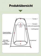 MAITY Duschzelt Toilettenzelt Umkleidezelt Camping Zelt Beistellzelt Angelzelt Outdoor