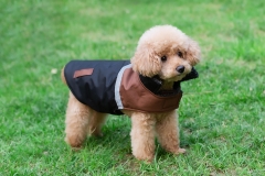 RAIKOU Veste d'hiver pour chiens Manteaux Chiens Recovery-Suit Vêtements pour animaux de compagnie Protection Pullover Gilet thermique pour chiens avec bandes réfléchissantes chaud épais peluche