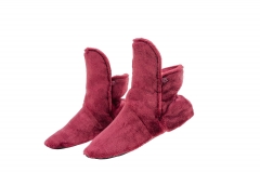 RAIKOU Classic slippers for women and men made of micro fleece with ABS and non-slip sole, super fluffy hut shoes in beautiful colors