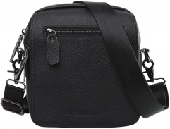 Sac à bandoulière en cuir petit sac à bandoulière Messenger Bag avec beaucoup de compartiments fonctionnels pour les hommes