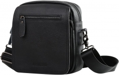 Sac à bandoulière en cuir petit sac à bandoulière Messenger Bag avec beaucoup de compartiments fonctionnels pour les hommes