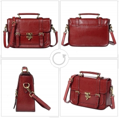 Women's real leather shoulder bag, shoulder bag, handle bag, handbag, women's bag, vintage retro