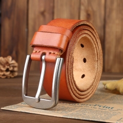 Men's leather belt made from Italian cowhide, 38 mm wide, adjustable jeans belt, suit belt in brown and black