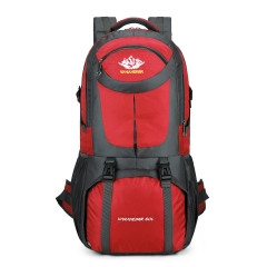 60L Wanderrucksack, MOLLE, Wasserdicht, Trekkingrucksack, Outdoor, bag, Waterproof, Reisetasche, 0.96 kg, 60 Liter, Reisetasche, 62cm * 36cm * 24cm, Daypack, Reiserucksack, Wochendtrip, Justierbar, Ergonomisch