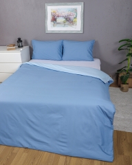 Parure de lit 3 pièces : housse de couette, taie d'oreiller et protège-matelas, 100% coton, doux pour la peau, antibactérien, perméable à l'air, hypoallergénique