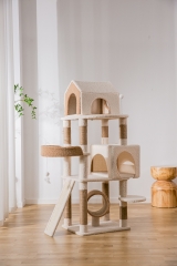Scratching post, cat tree, cat cave, cat tree, sisal rope, scratching pole, stable