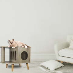 San Francisco: Stylish furniture scratching post for play, comfort and protection
