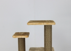 RAIKOU scratching post LOTUS Zürih modern design real wood natural sisal posts, W: 80cm L: 55cm H: 150cm, 34Kg