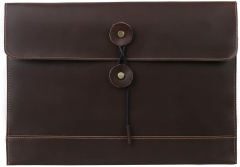 Leather envelope portfolio passport cover envelope protective cover travel documents card holder buffalo leather