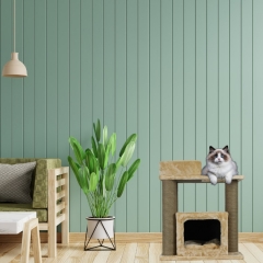 VILNIUS Aire de repos pour chat à deux étages avec surfaces à gratter dans une élégante couleur miel