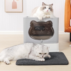 Fully Enclosed Cat Litter Box with Lid, Drawer Type, Deodorizing, Large Foldable Cat Litter Box with Pet Plastic Scoop Included