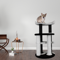 Yin Yang cat scratching post – stylish scratching post with 82 cm length and modern black and white design