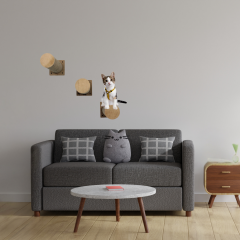 Modern wall-mounted cat scratching post – functional and stylish scratching post for small apartments