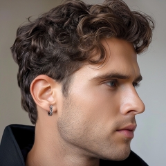 Boucles d'oreilles en forme pour hommes