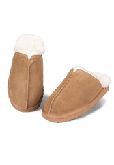 RAIKOU men's slippers made of luxurious Australian lambskin plush slippers made of real soft merino wool 100% natural materials