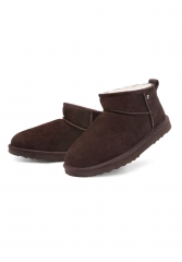 Kurze Herrenstiefel aus Wildleder mit Fellfutter – warm für den Winter und den Alltag