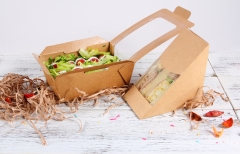 Salad box with window