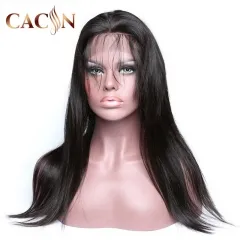 Raw virgin hair straight full lace wig, Brazilian hair full lace wigs, Malaysian hair wig, Indian hair lace wig, and Peruvian hair wigs, free shipping